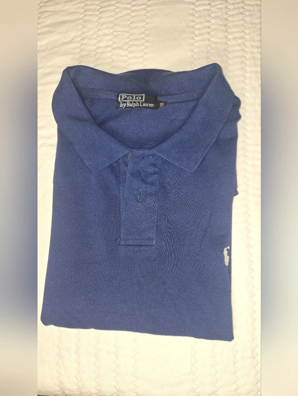 Polo by Ralph Lauren Men’s Deep Blue Polo with White Pony